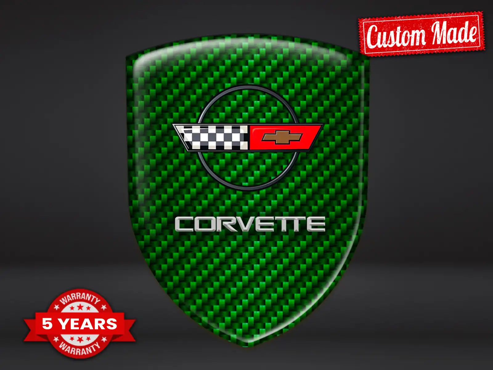 Corvette Adesivi a Cupola Multimarca Alta Qualità Professionale